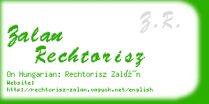 zalan rechtorisz business card